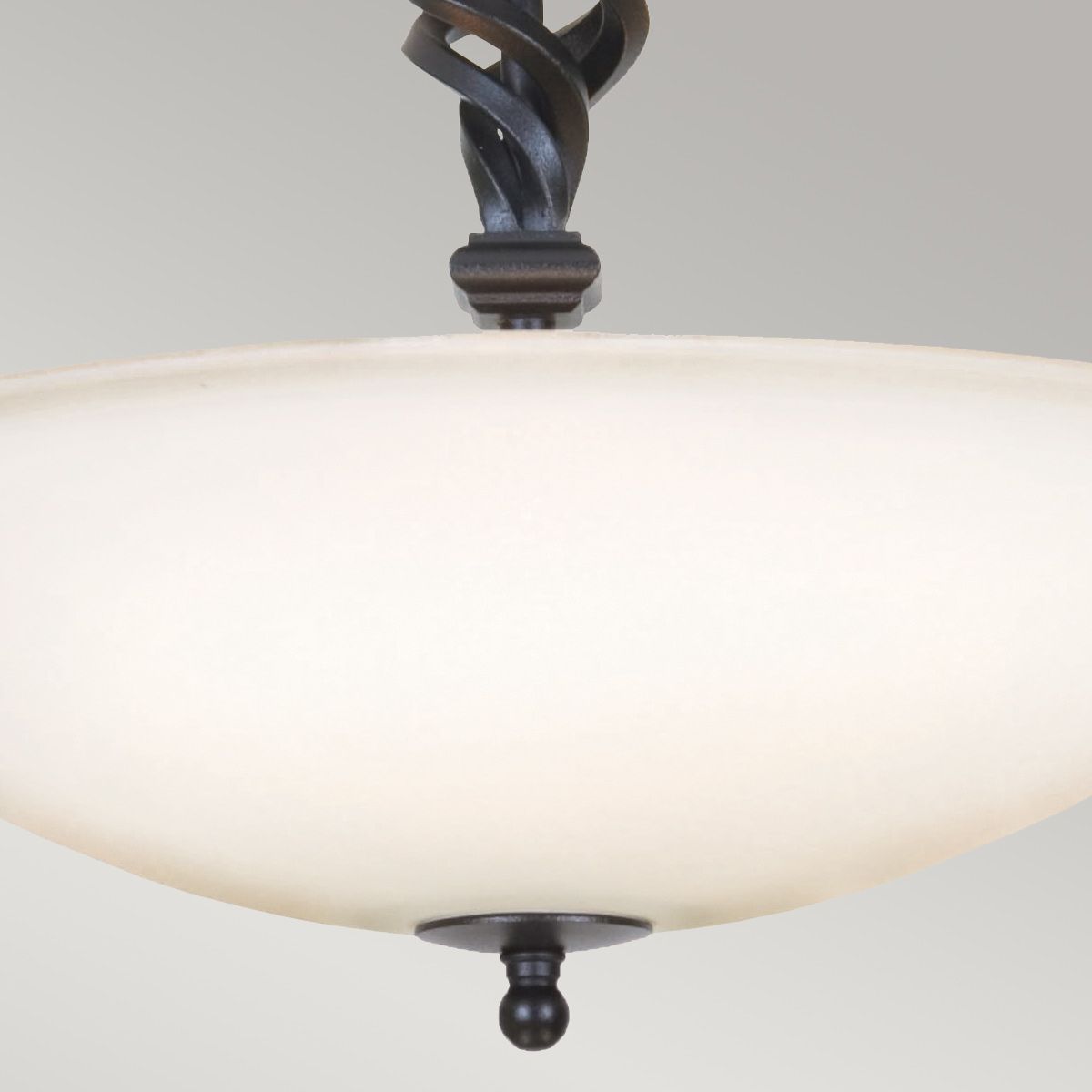 Pembroke 3 Light Semi-Flush - Black - Comet Lighting