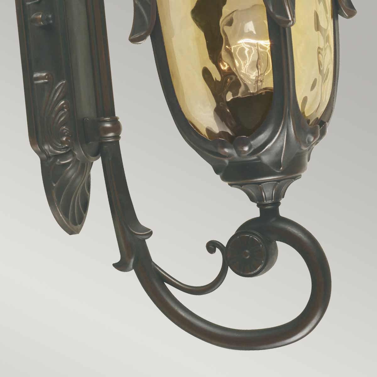 Philadelphia 1 Light Medium Wall Lantern - Old Bronze - Comet Lighting