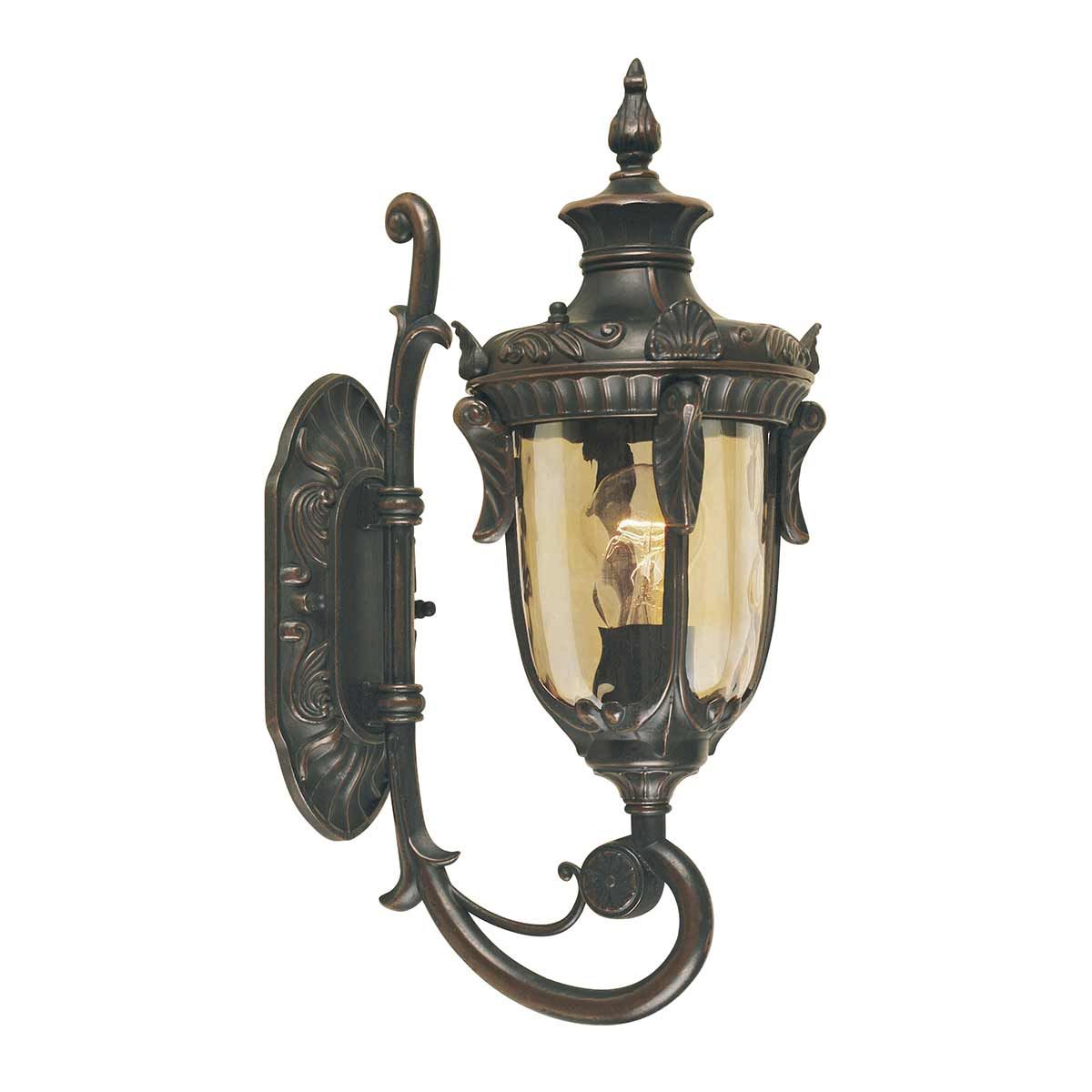 Philadelphia 1 Light Small Wall Lantern - Old Bronze - Comet Lighting