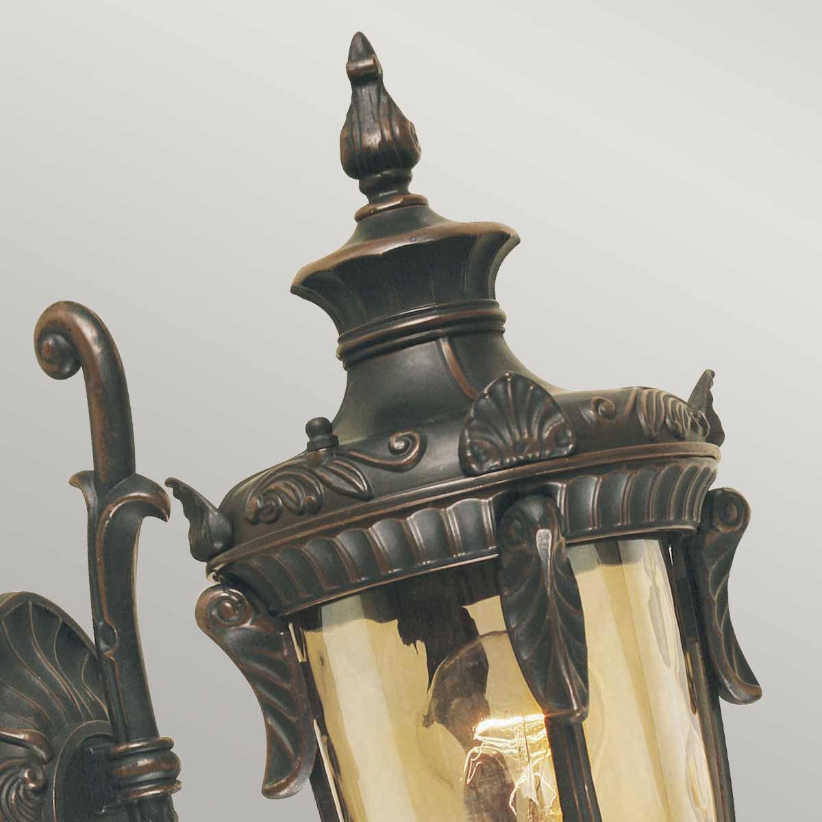 Philadelphia 1 Light Small Wall Lantern - Old Bronze - Comet Lighting