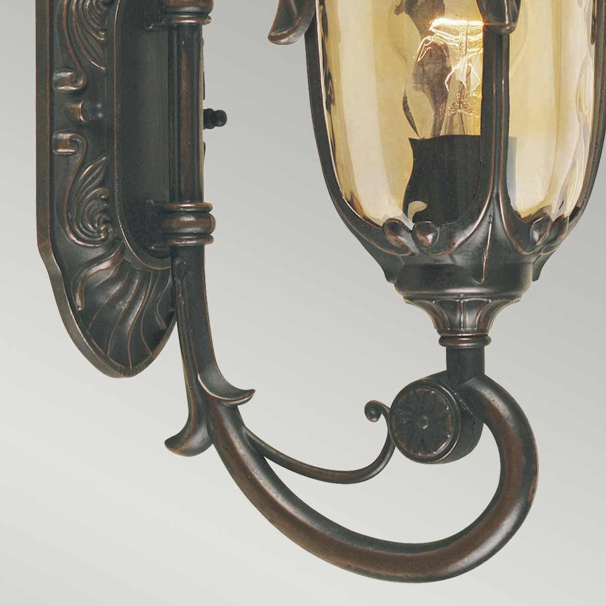 Philadelphia 1 Light Small Wall Lantern - Old Bronze - Comet Lighting