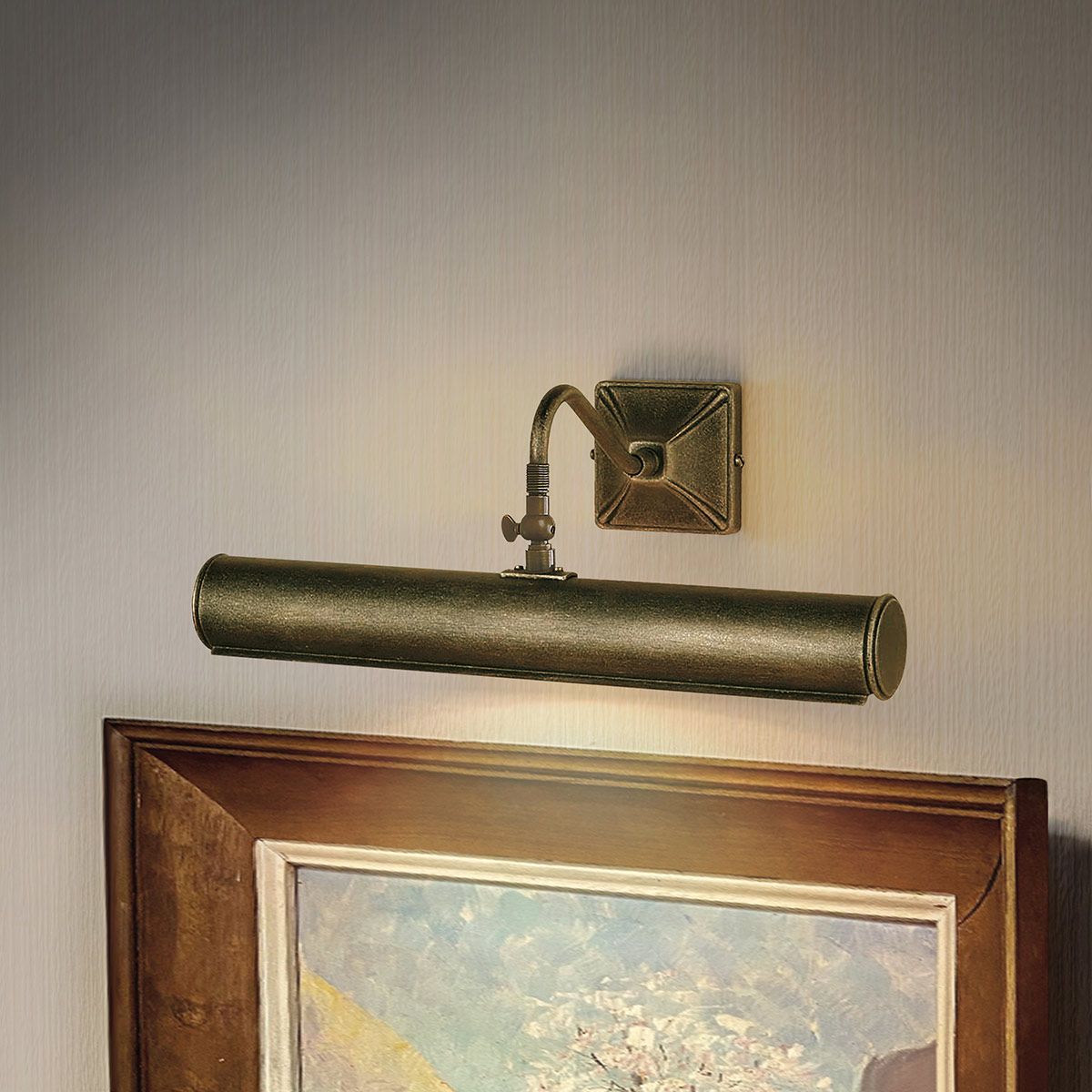 Picture Light 2 Light Large - Black/Gold - Comet Lighting