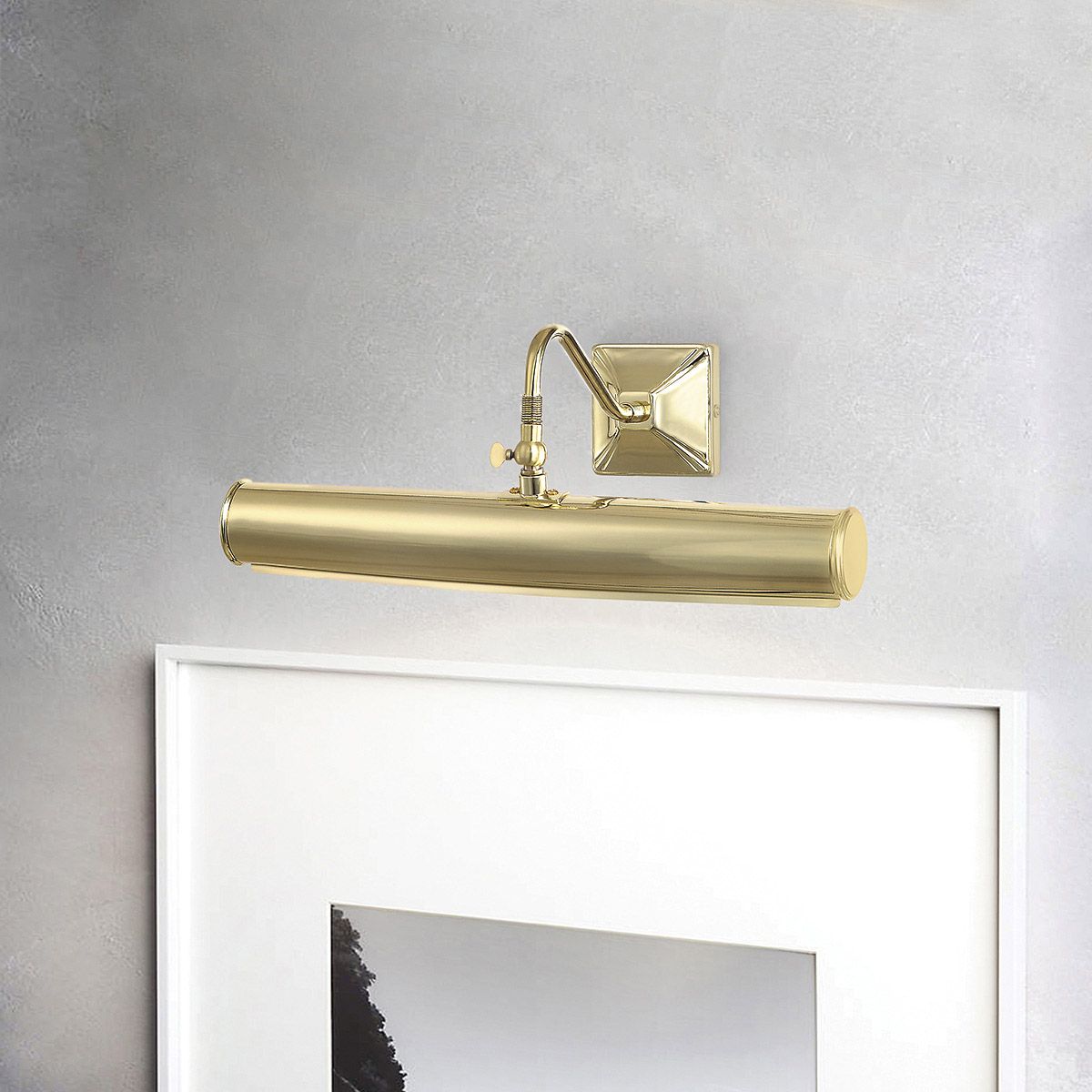 Picture Light 2 Light Large - Polished Brass - Comet Lighting