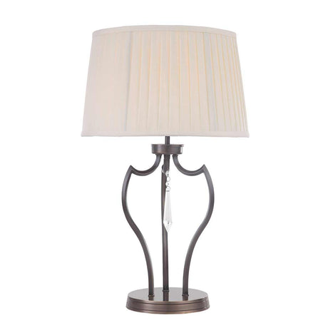 Pimlico 1 Light Table Lamp - Dark Bronze - Comet Lighting