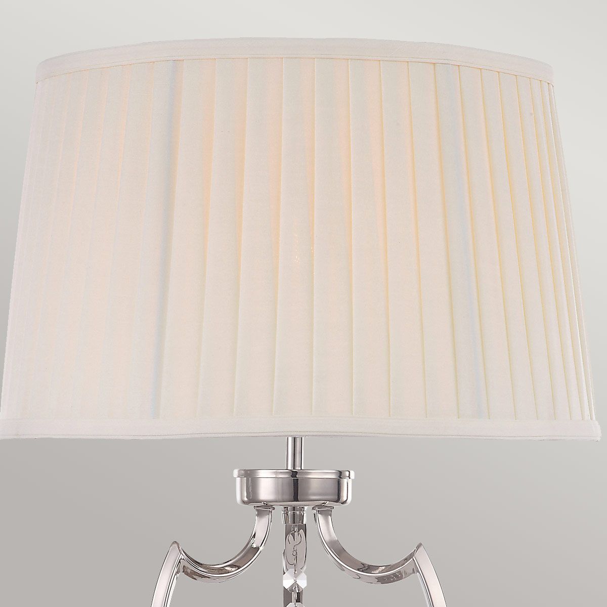 Pimlico 1 Light Table Lamp - Polished Nickel - Comet Lighting