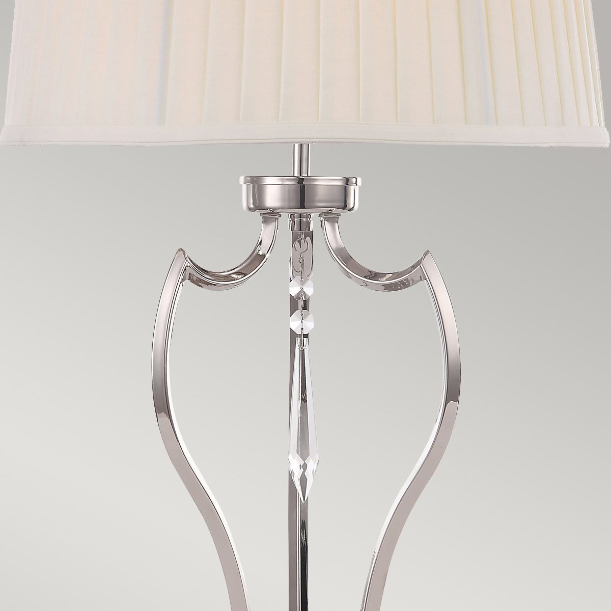 Pimlico 1 Light Table Lamp - Polished Nickel - Comet Lighting