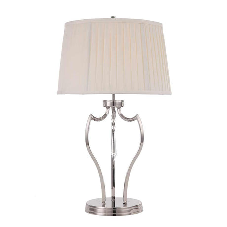 Pimlico 1 Light Table Lamp - Polished Nickel - Comet Lighting