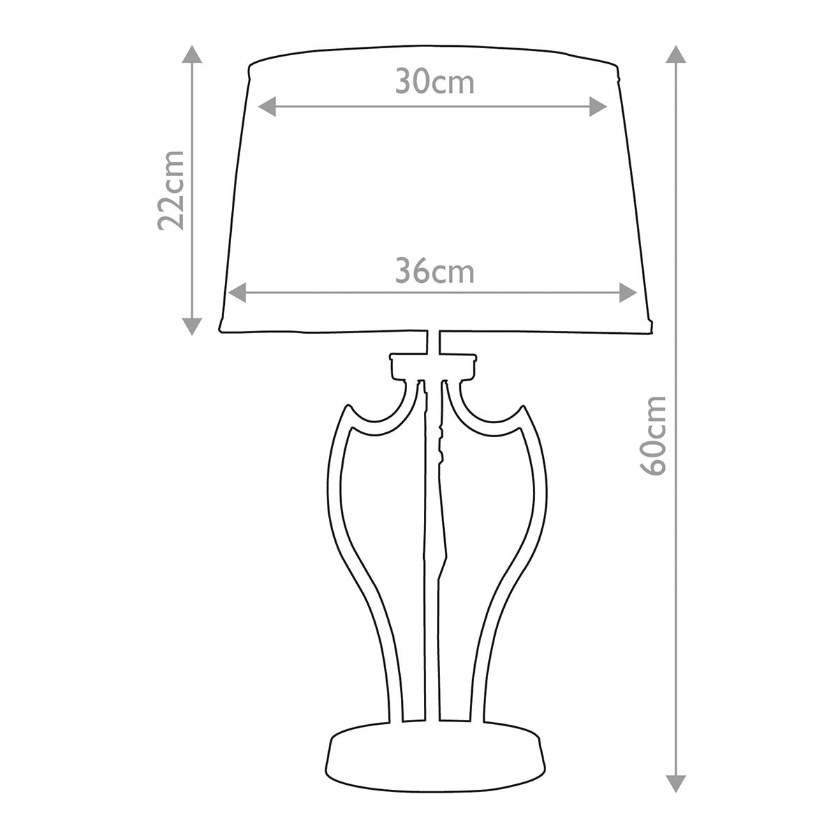 Pimlico 1 Light Table Lamp - Polished Nickel - Comet Lighting