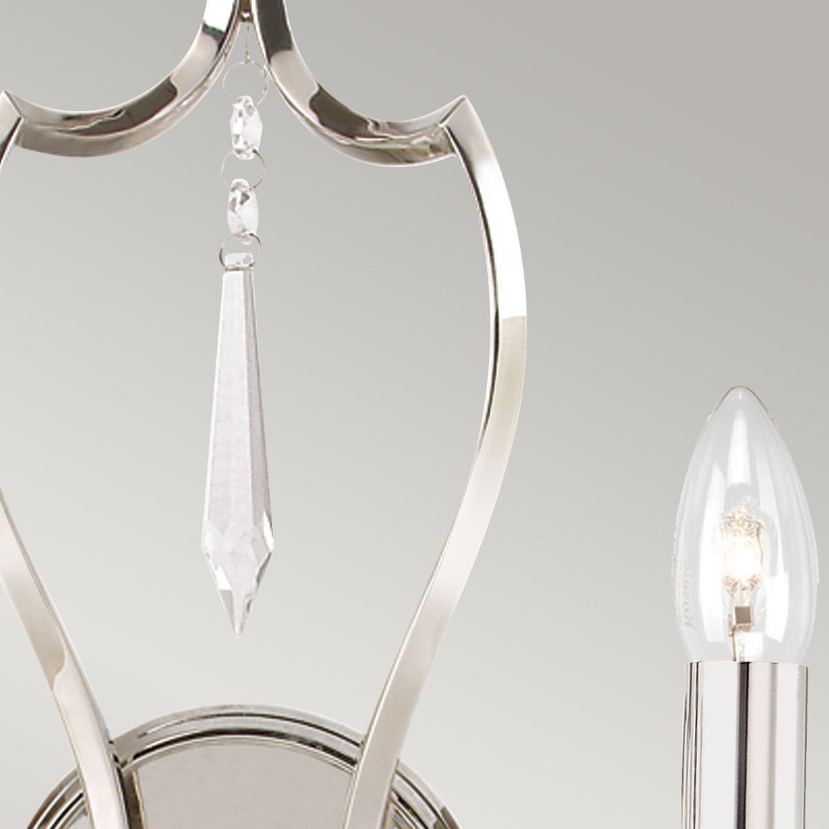 Pimlico 2 Light Wall Light - Polished Nickel - Comet Lighting