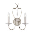 Pimlico 2 Light Wall Light - Polished Nickel - Comet Lighting