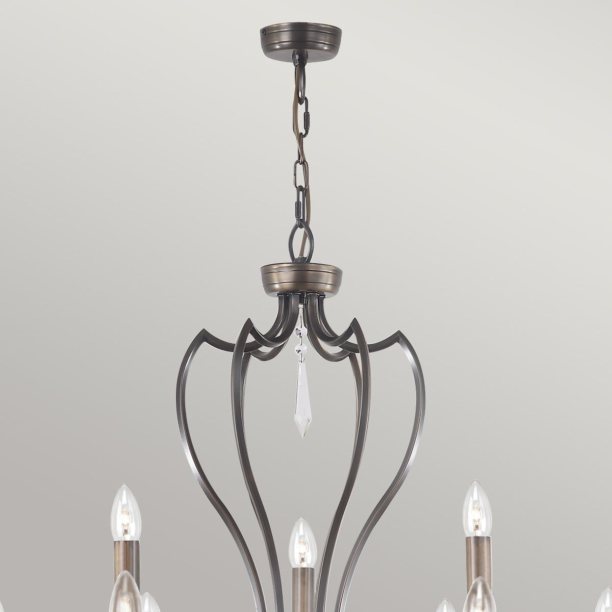 Pimlico 9-Light Chandelier Dark Bronze - Comet Lighting