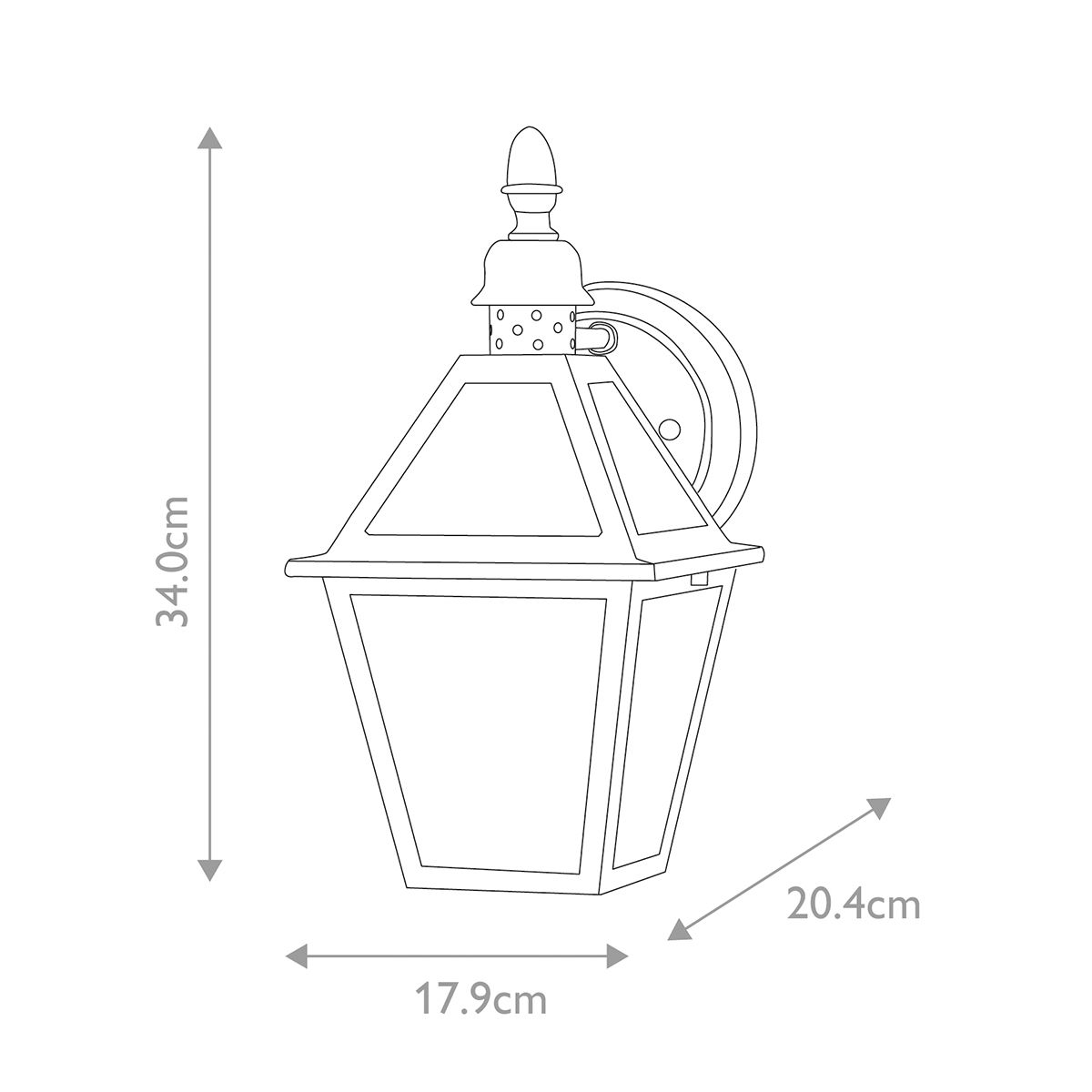 Polruan 1 Light Wall Lantern - Comet Lighting