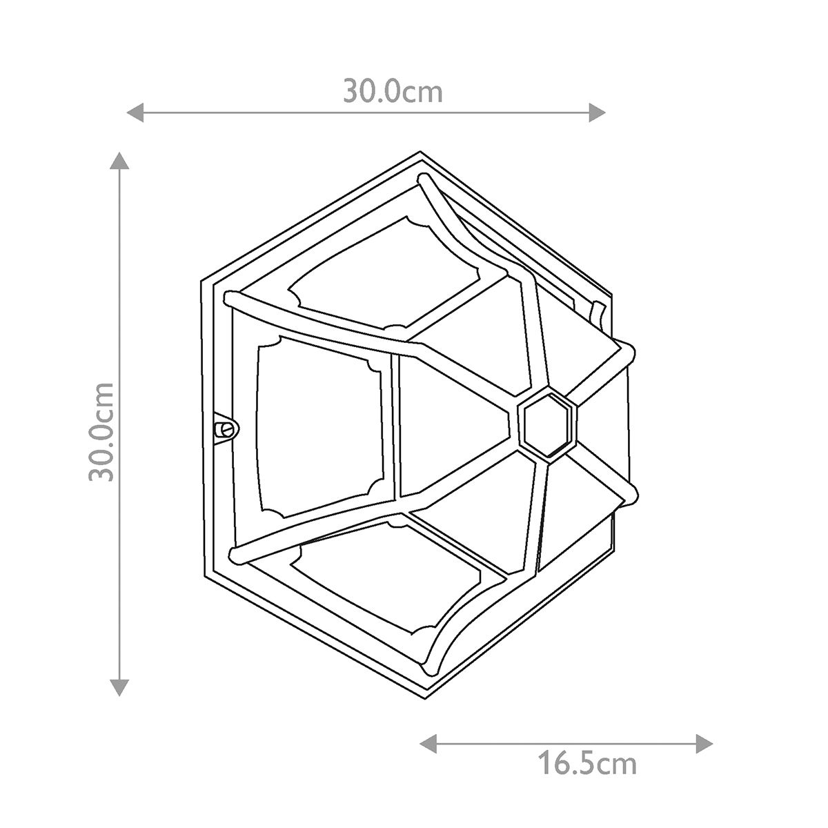 Parish 1 Light Ceiling Flush Lantern - Comet Lighting