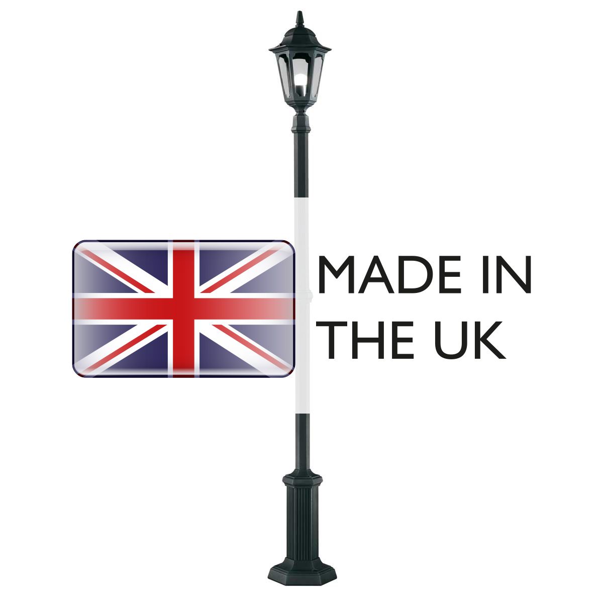 Parish Outdoor Lamp Post Black - Comet Lighting