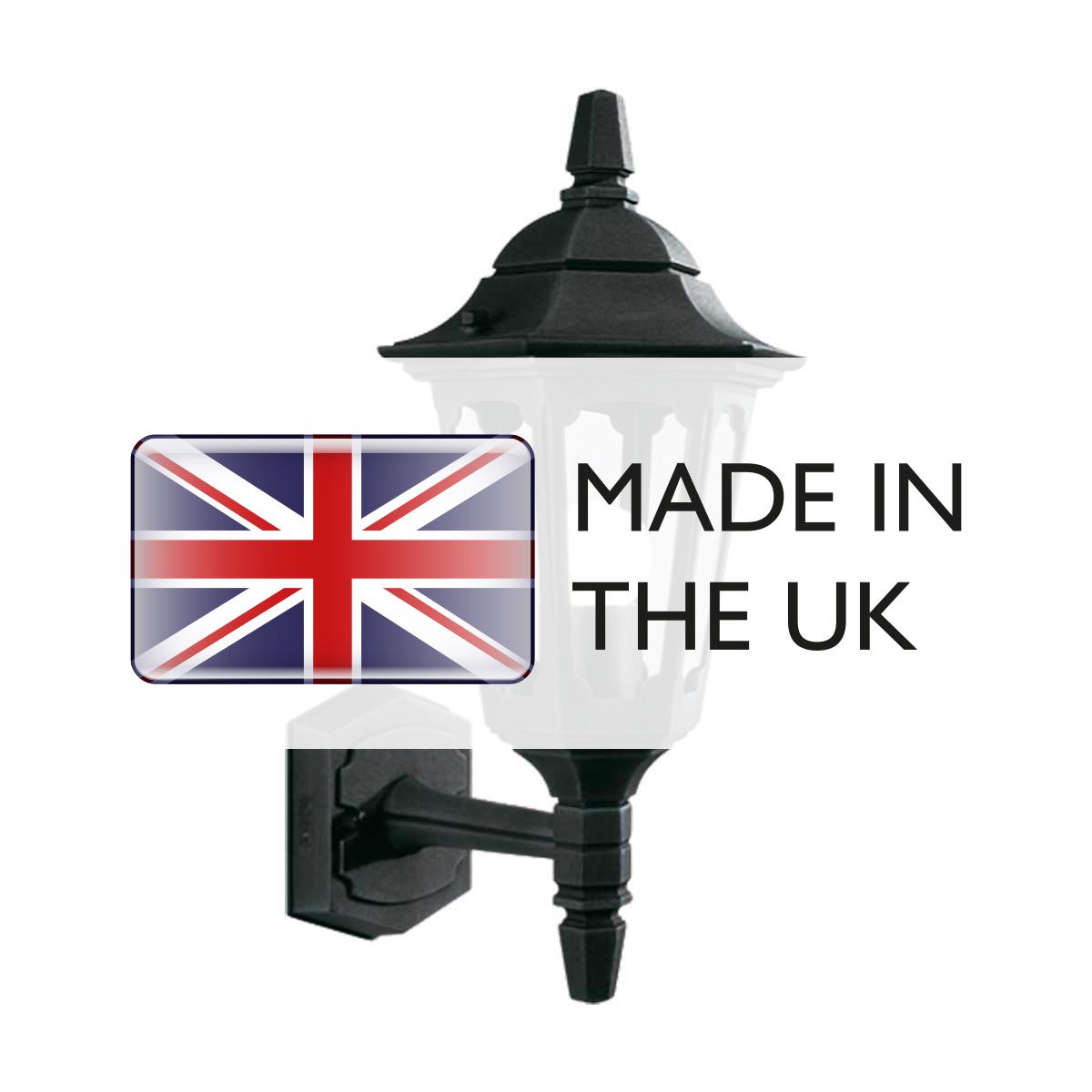 Parish Mini 1 Light Up Wall Lantern - Comet Lighting