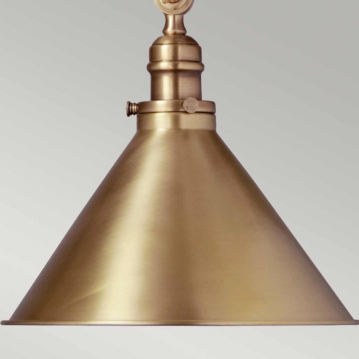 Provence 1-Light Wall Light/Pendant Ceiling Light Aged Brass - Comet Lighting