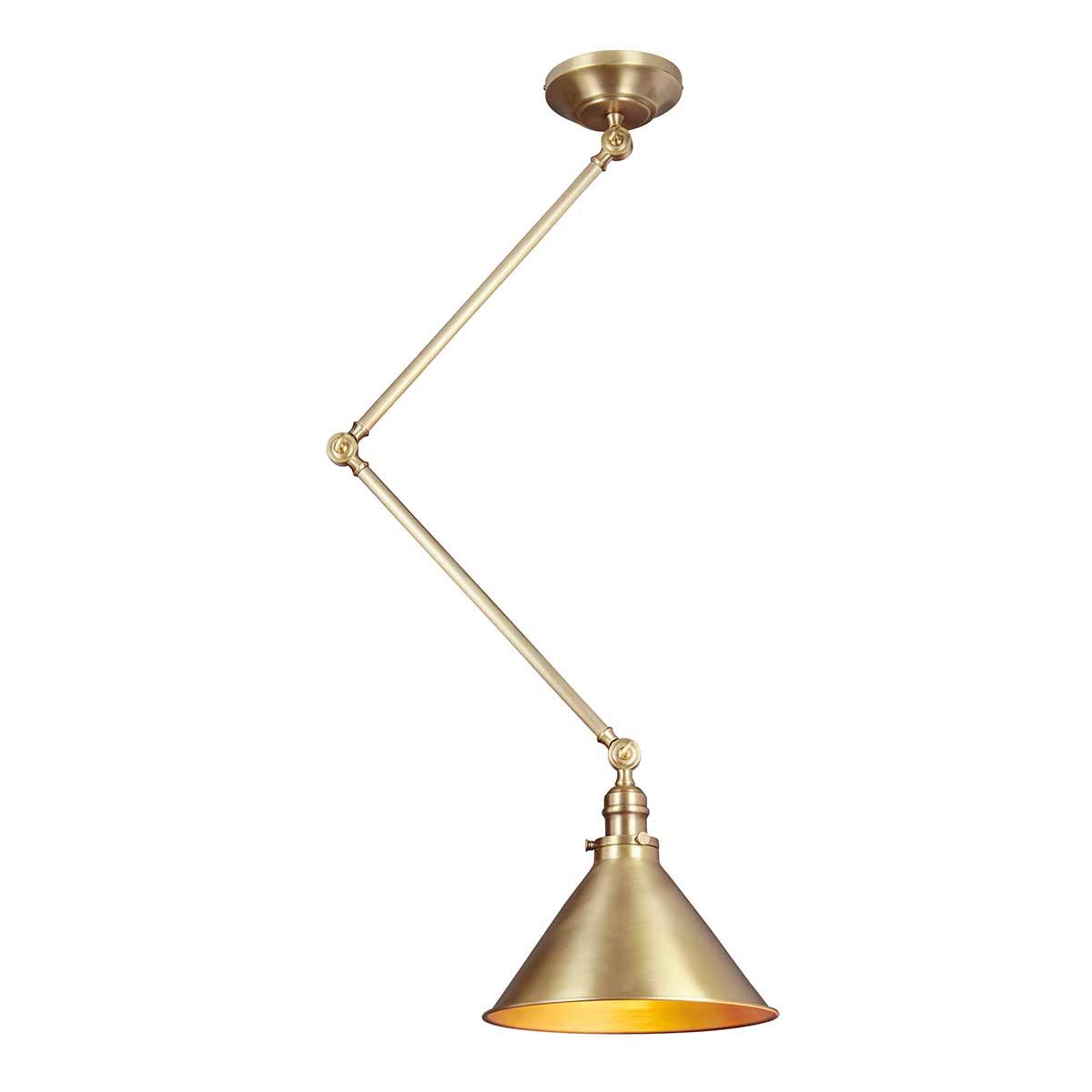 Provence 1 Light Wall Light/Pendant - Aged Brass