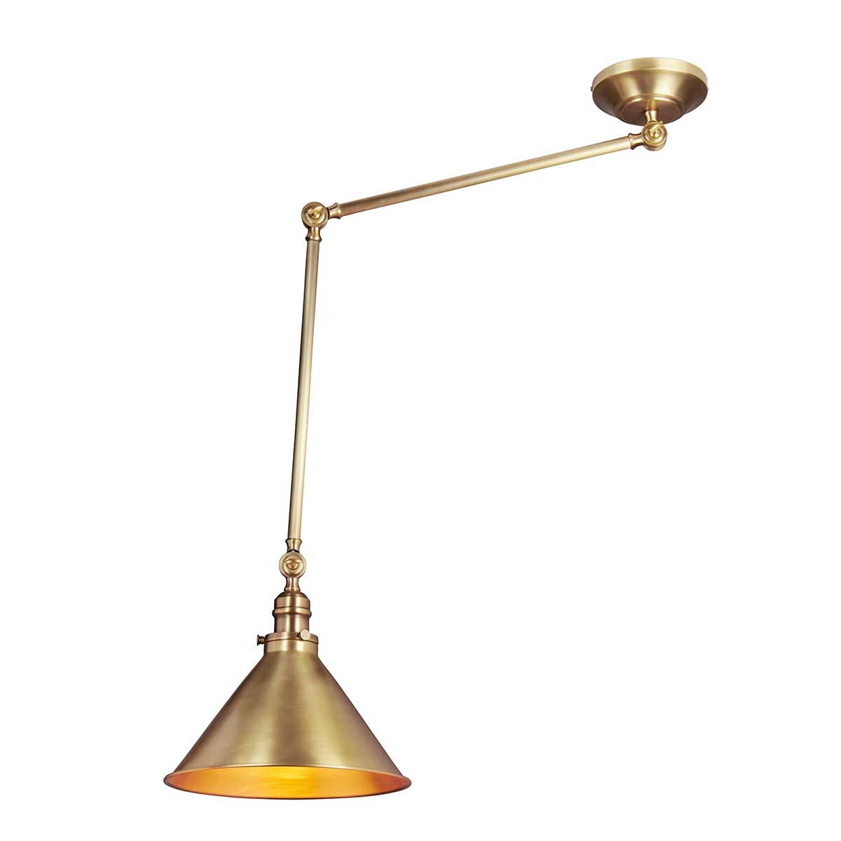 Provence 1-Light Wall Light/Pendant Ceiling Light Aged Brass - Comet Lighting