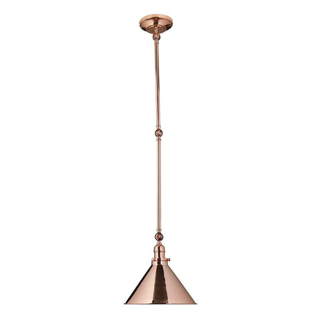 Provence 1-Light Wall Light/Pendant Ceiling Light Polished Copper - Comet Lighting