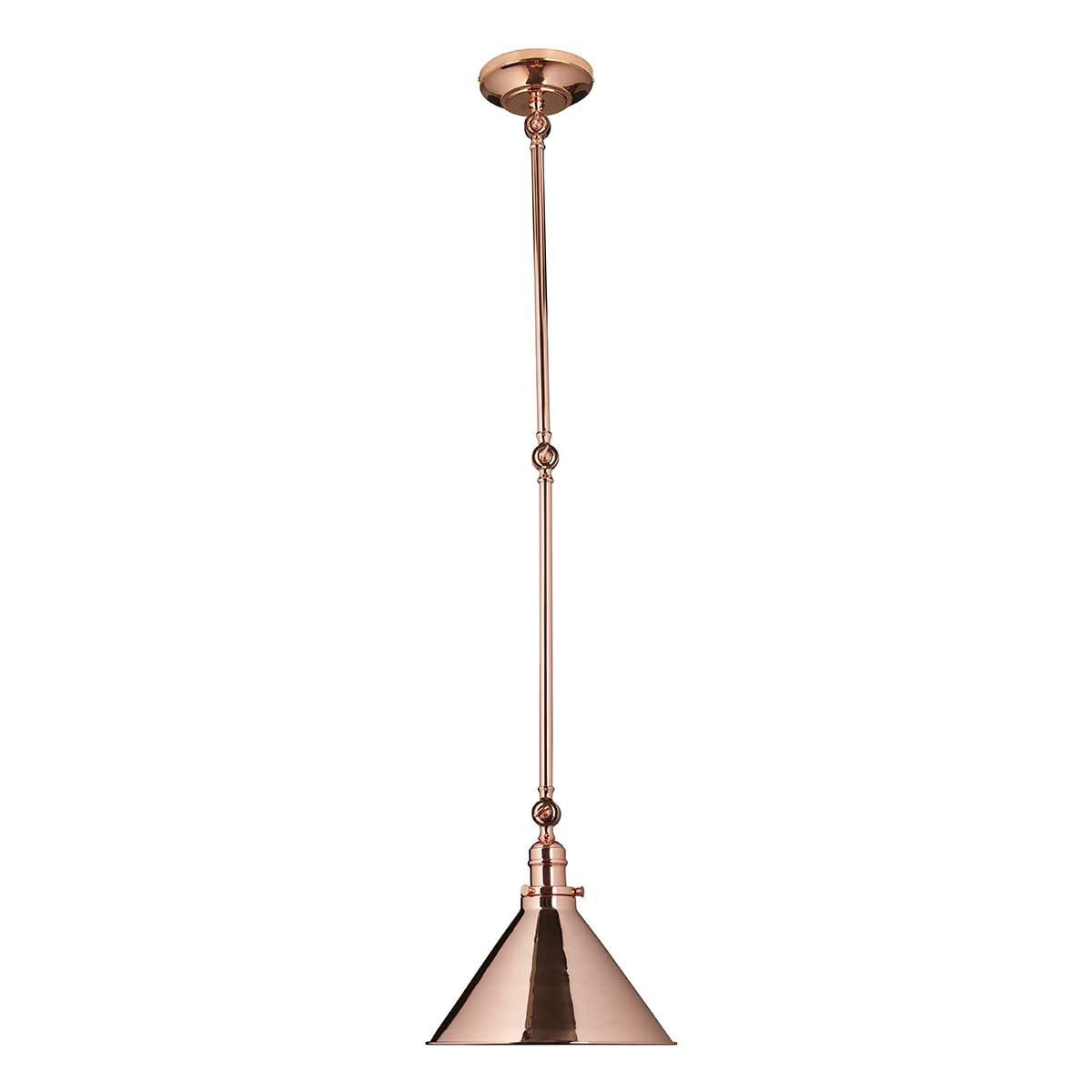 Provence 1 Light Wall Light/Pendant - Polished Copper