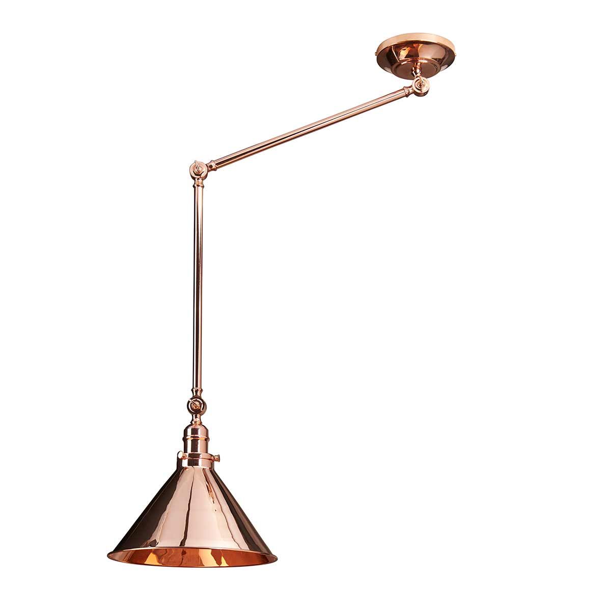 Provence 1 Light Wall Light/Pendant - Polished Copper