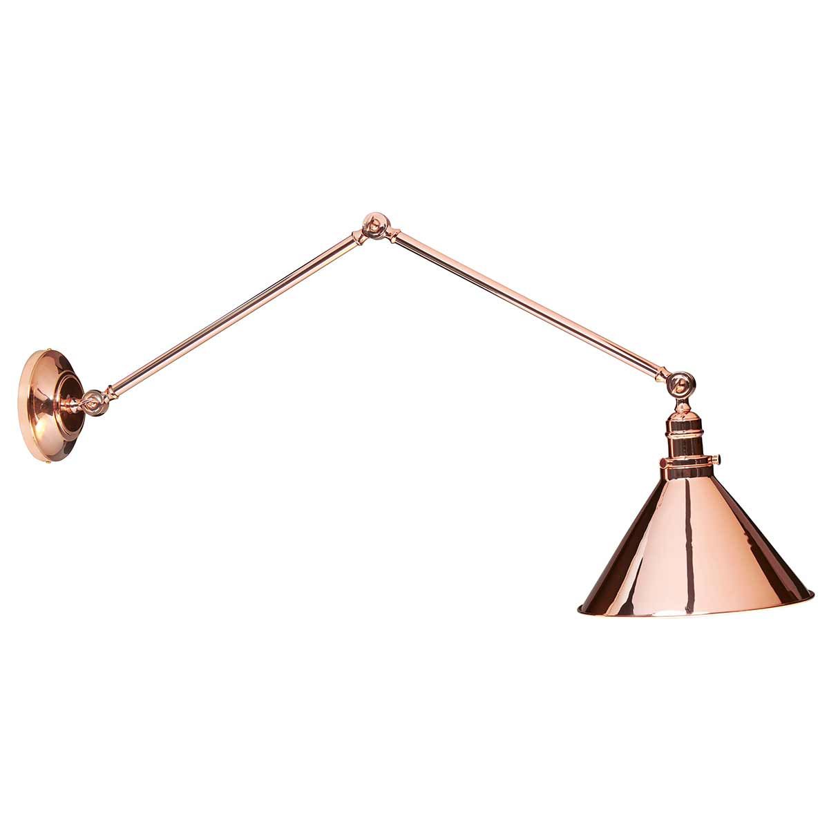 Provence 1-Light Wall Light/Pendant Ceiling Light Polished Copper - Comet Lighting