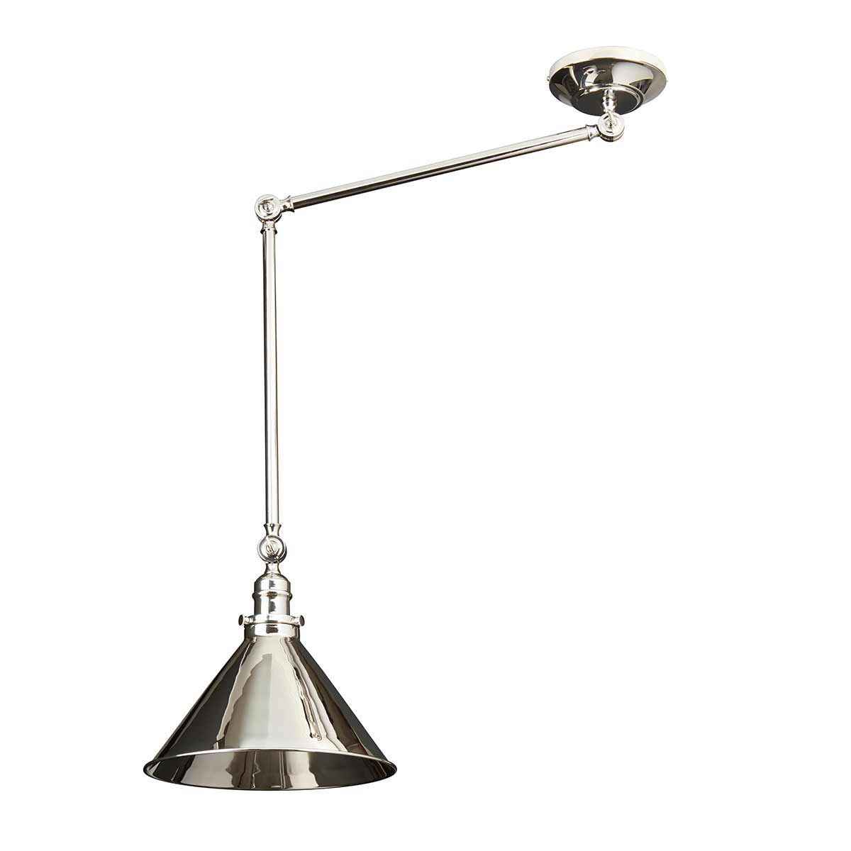 Provence 1 Light Wall Light/Pendant - Polished Nickel - Comet Lighting