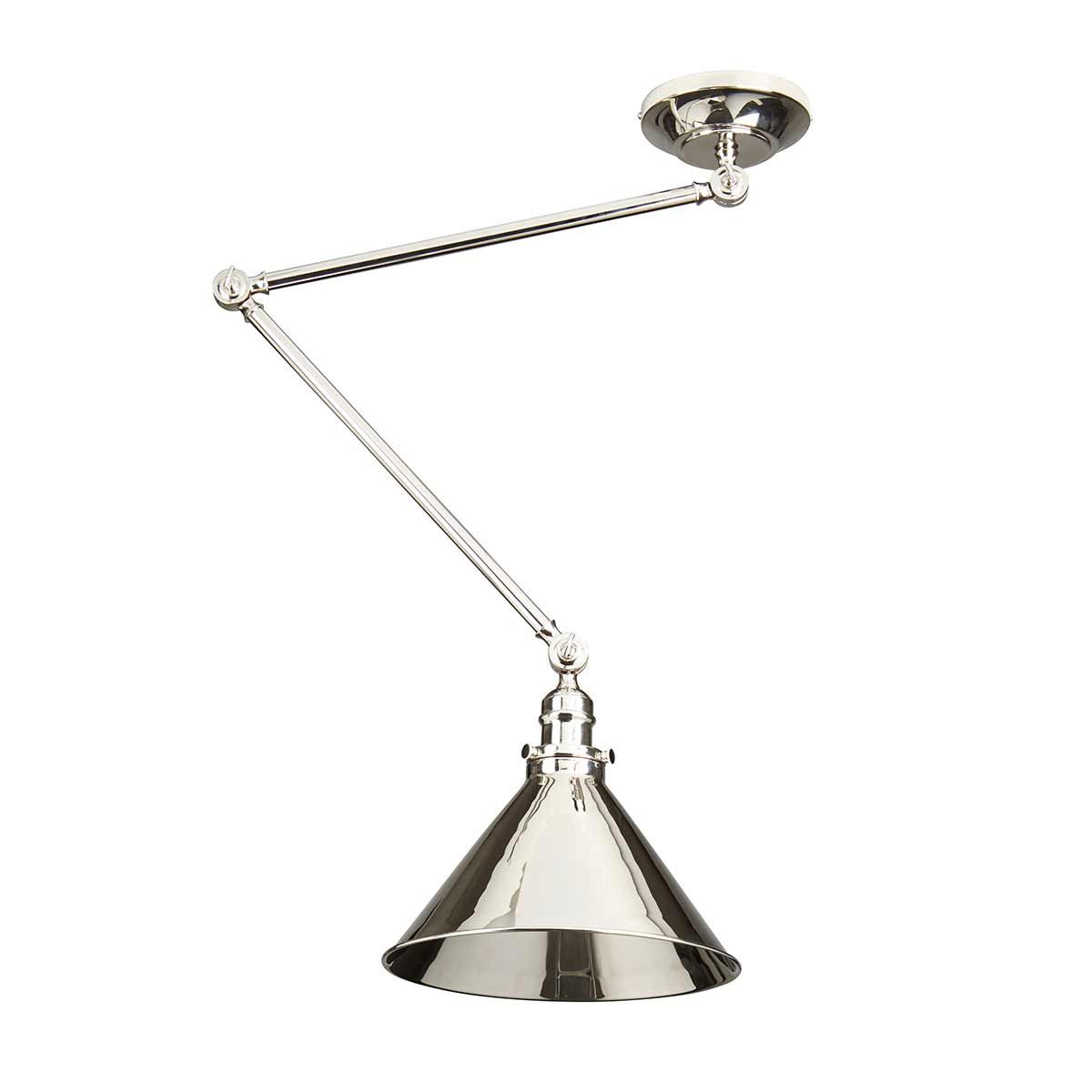 Provence 1 Light Wall Light/Pendant - Polished Nickel - Comet Lighting