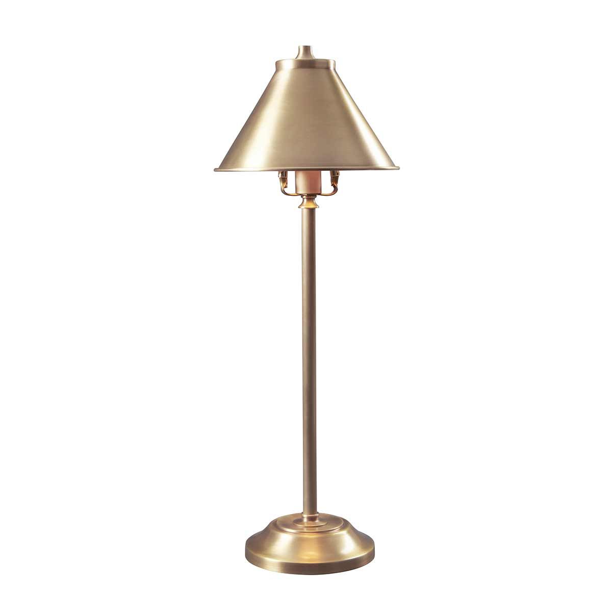 Provence 1 Light Stick Lamp - Aged Brass - Comet Lighting