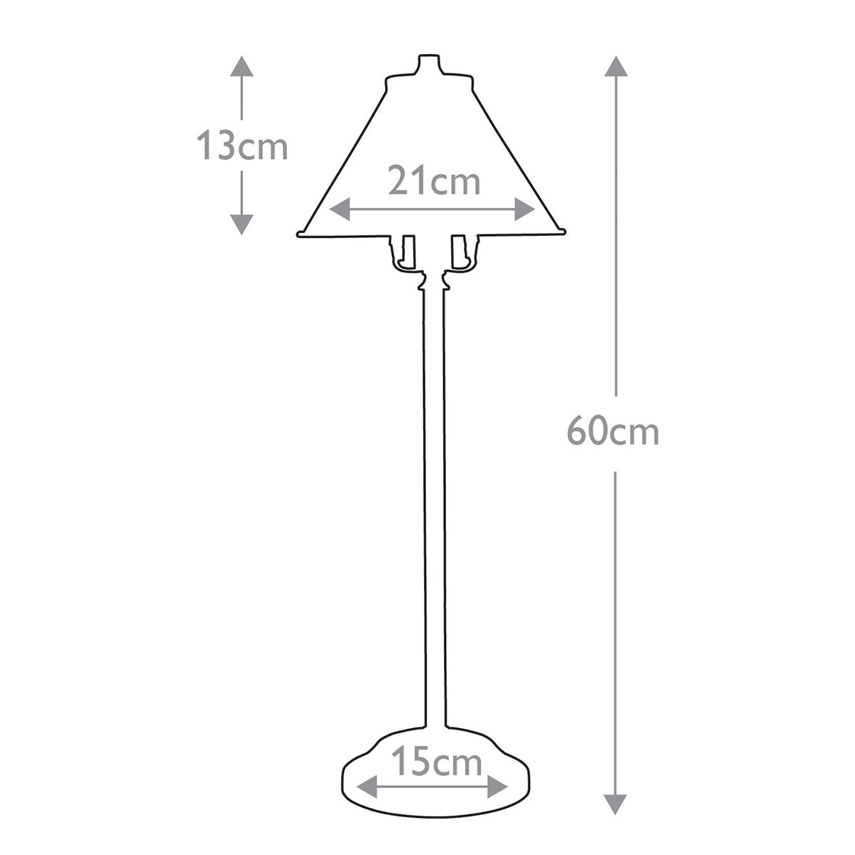 Provence 1 Light Stick Lamp - Old Bronze - Comet Lighting