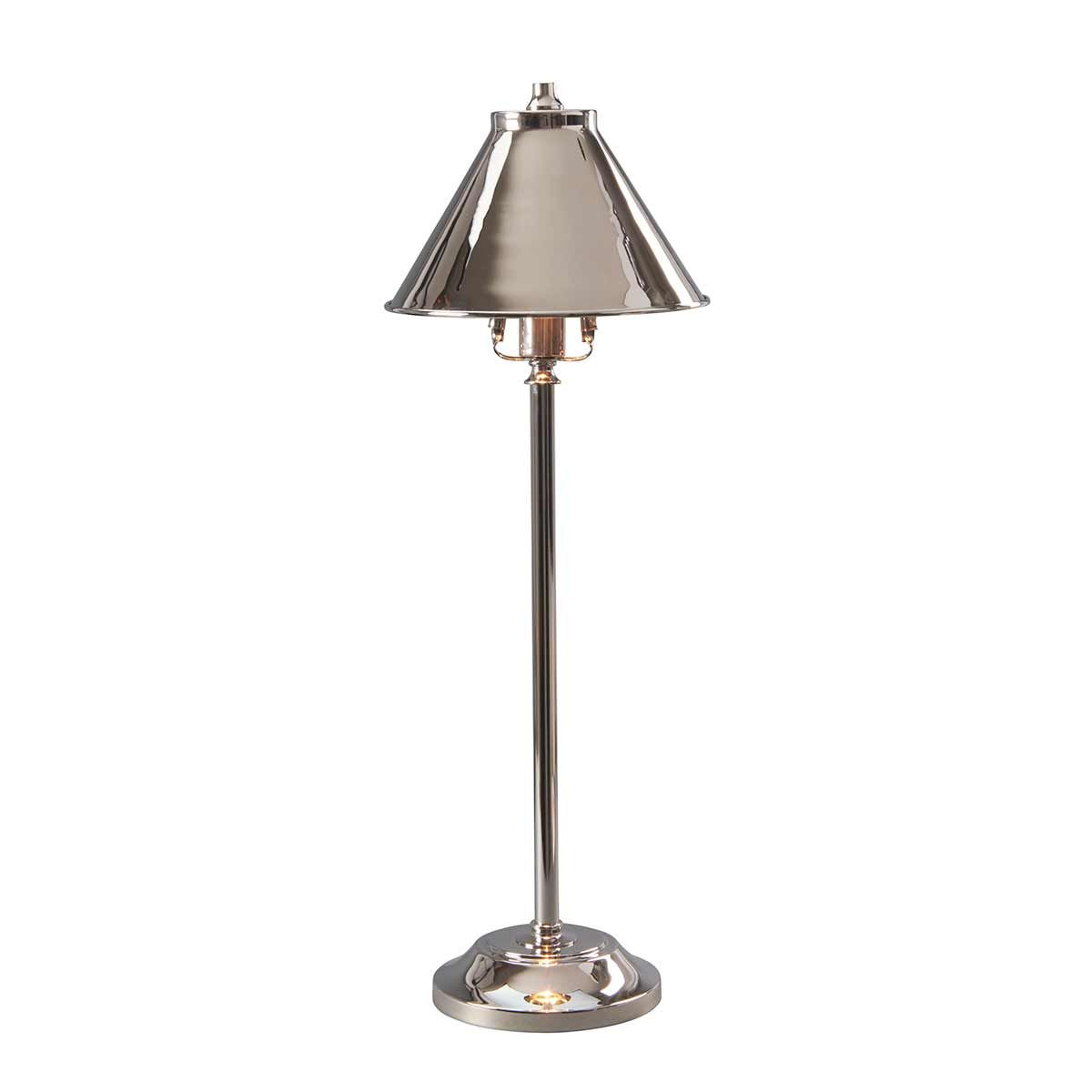Provence 1 Light Stick Lamp - Polished Nickel - Comet Lighting