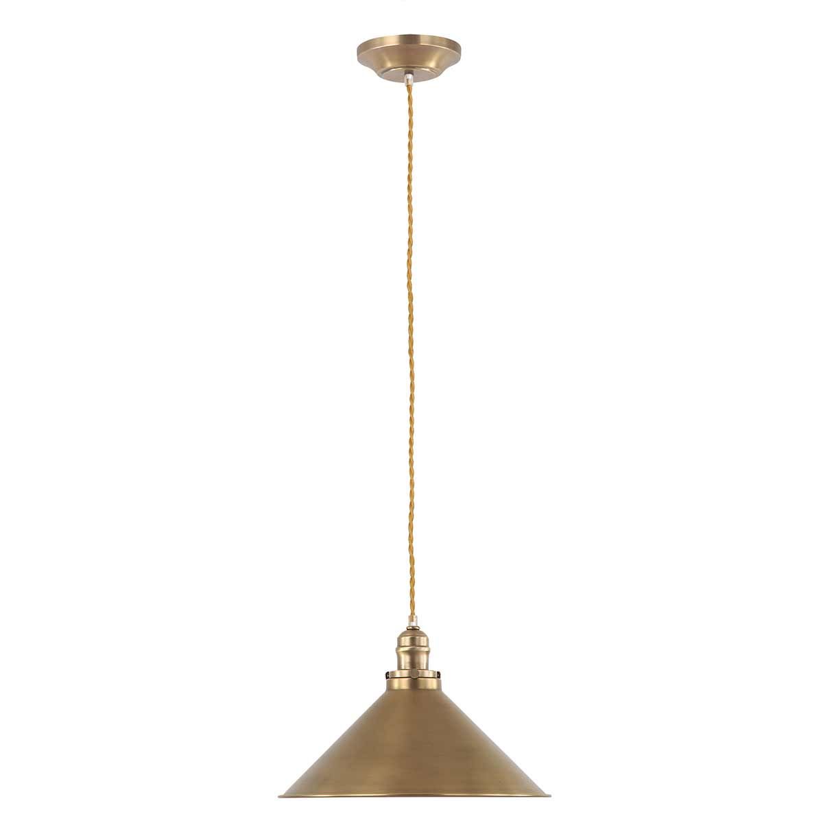 Provence 1 Light Pendant - Aged Brass - Comet Lighting