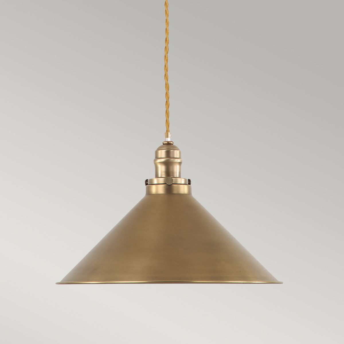 Provence 1 Light Pendant - Aged Brass - Comet Lighting