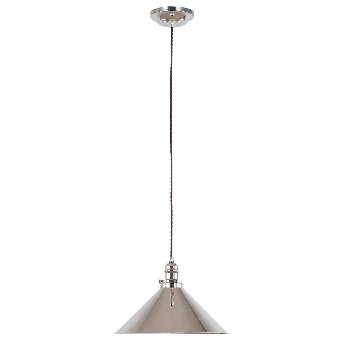 Provence 1 Light Pendant - Polished Nickel - Comet Lighting