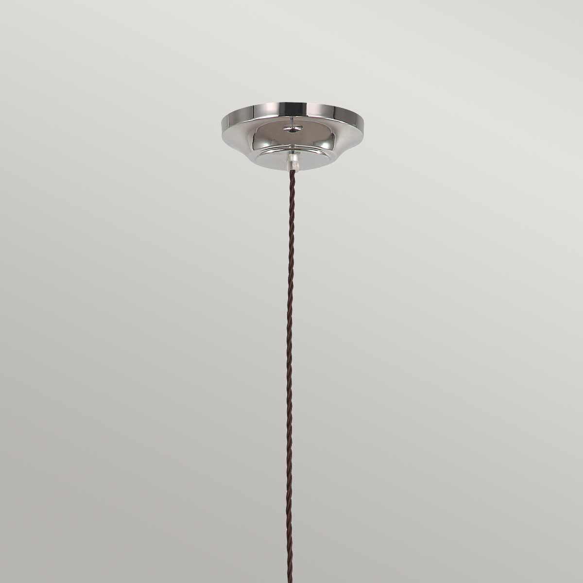 Provence 1 Light Pendant - Polished Nickel - Comet Lighting
