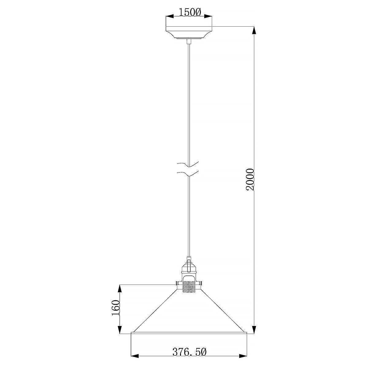 Provence 1 Light Pendant - Polished Nickel - Comet Lighting