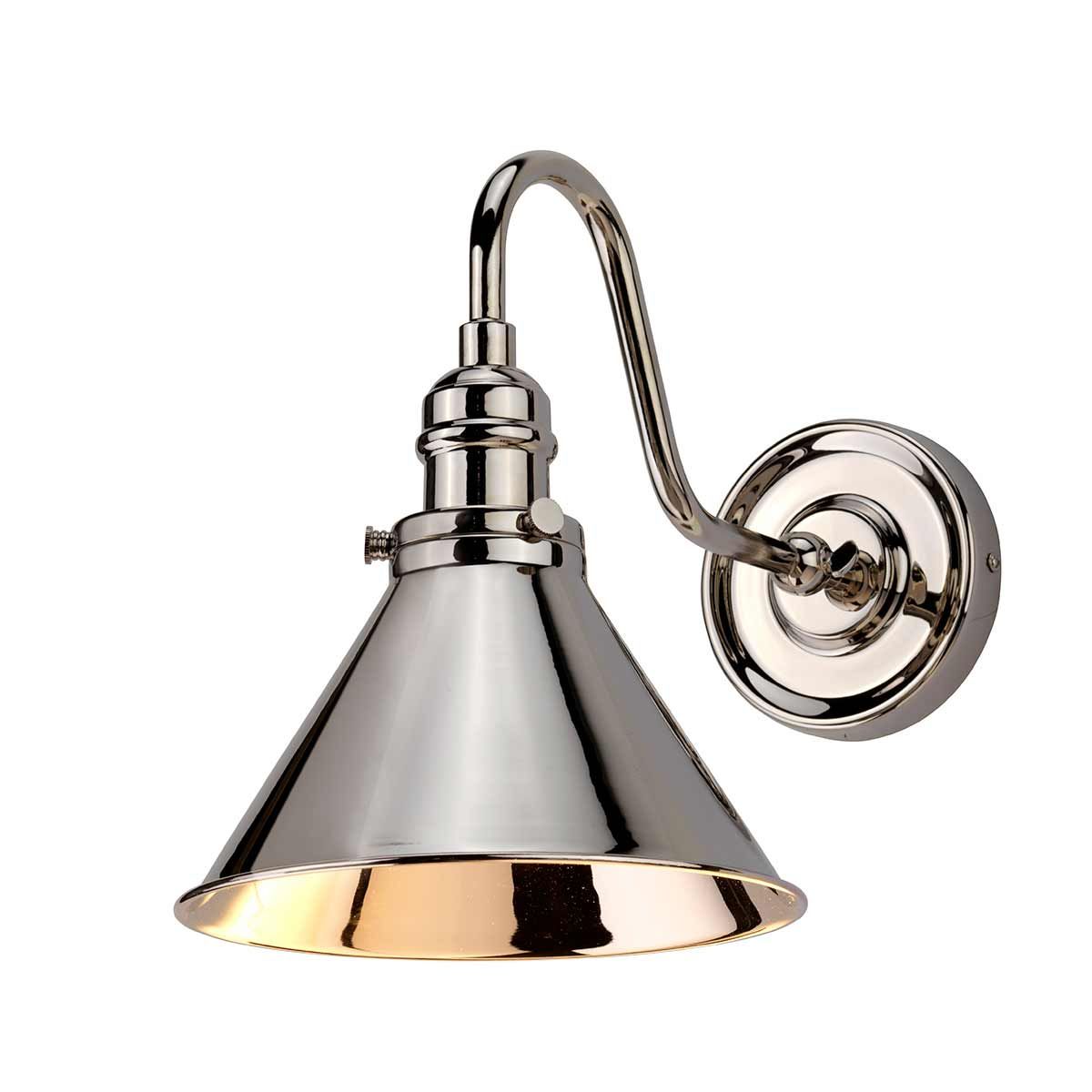 Provence 1 Light Wall Light - Polished Nickel - Comet Lighting