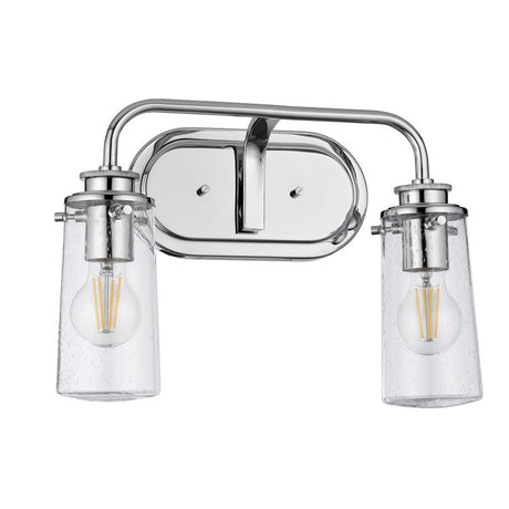Quintiesse Braelyn 2Lt  Wall Light - Polished Chrome