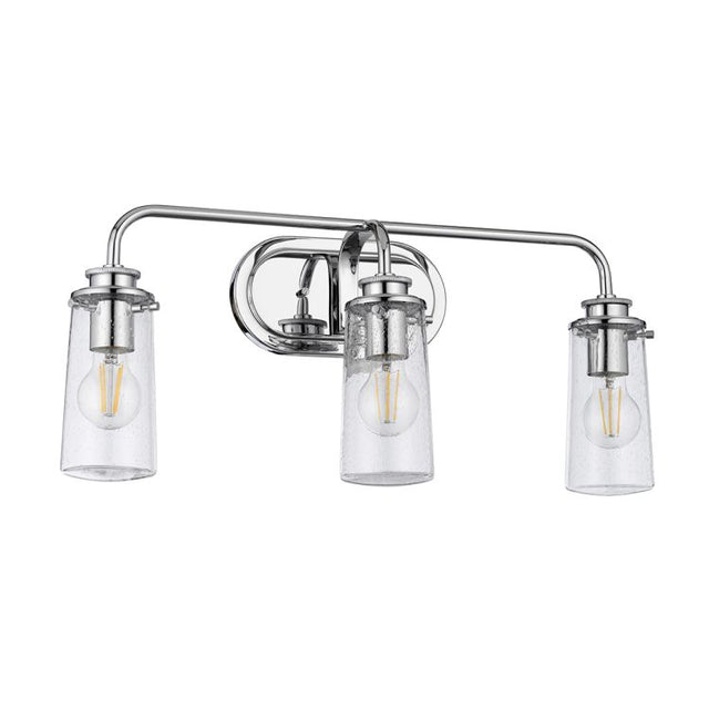 Quintiesse Braelyn 3Lt  Wall Light - Polished Chrome