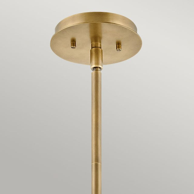 Quintiesse Lotus 1Lt Pendant / Semi-flush - Heritage Brass