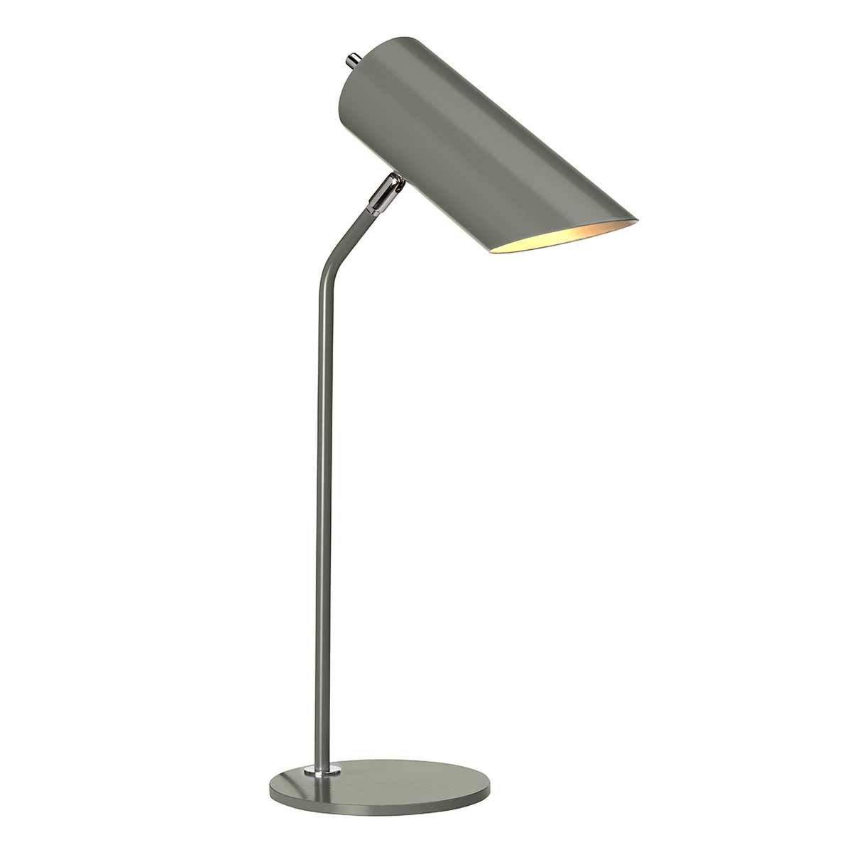 Quinto 1 Light Table Lamp - Dark Grey Polished Nickel - Comet Lighting
