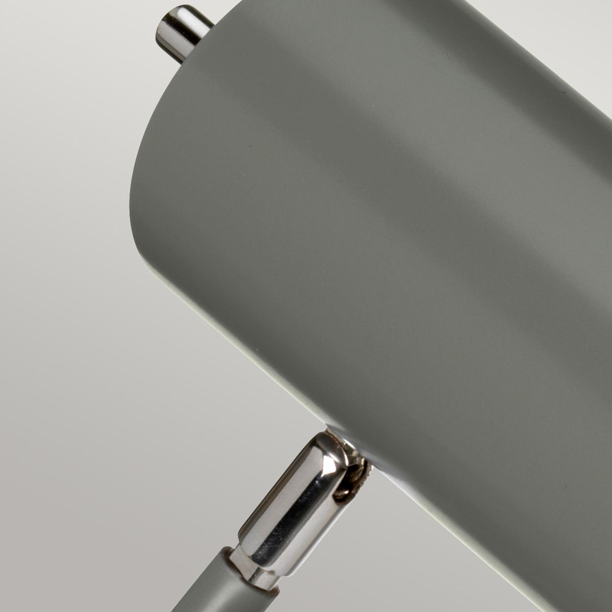 Quinto 1 Light Table Lamp - Dark Grey Polished Nickel - Comet Lighting