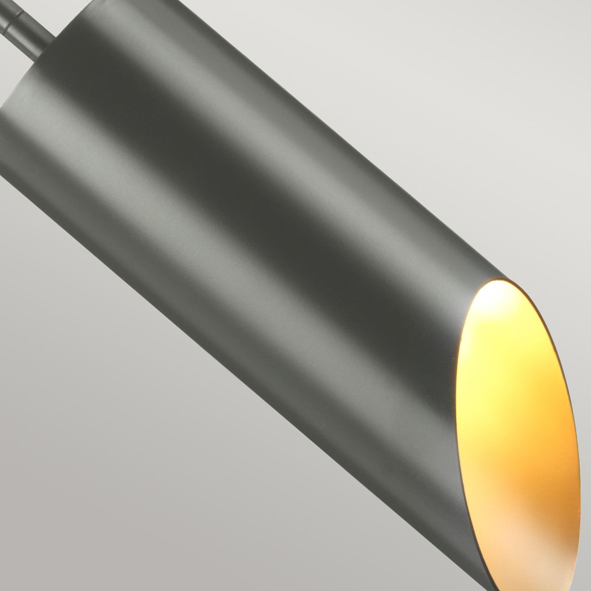 Quinto 1 Light Pendant - Dark Grey Polished Nickel - Comet Lighting