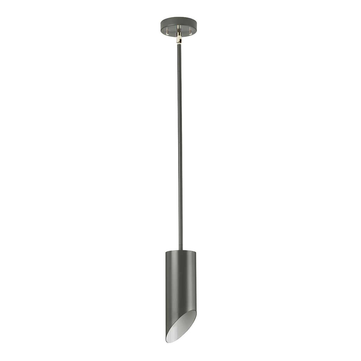 Quinto 1 Light Pendant - Dark Grey Polished Nickel - Comet Lighting