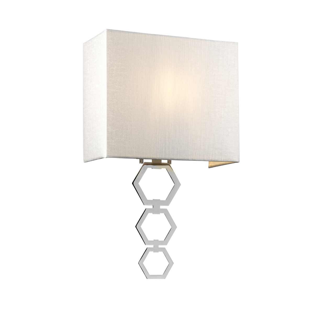 Ria Medium 1 Light Wall Light - Polished Chrome - Comet Lighting