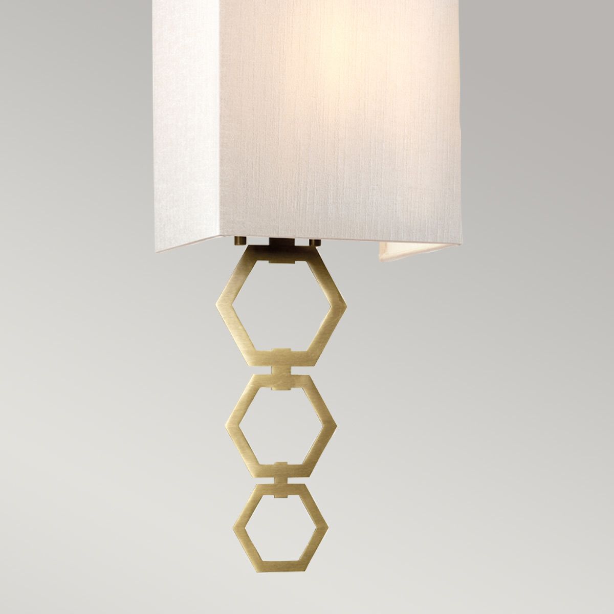 Ria Small 1 Light Wall Light - Aged Brass - Comet Lighting