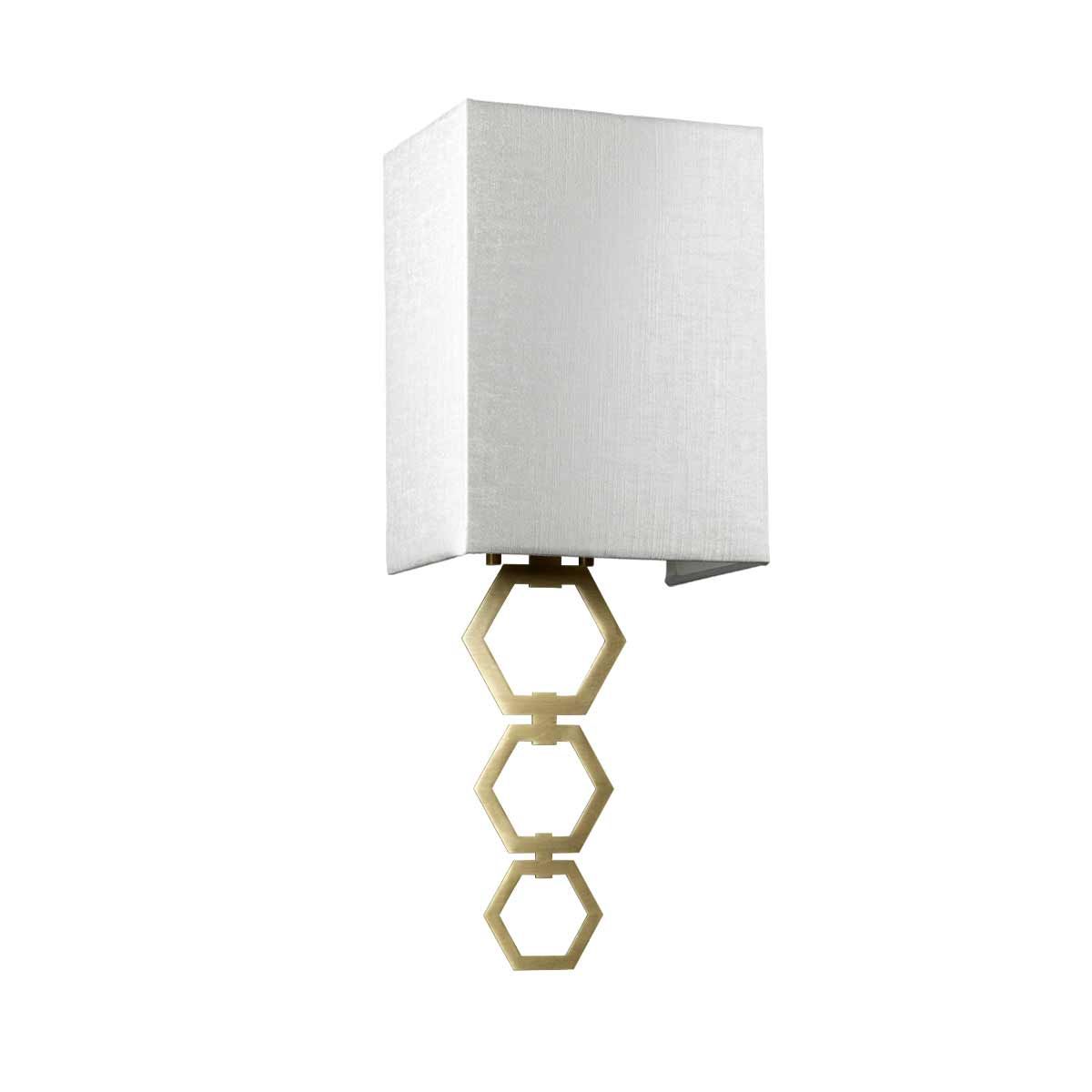 Ria Small 1 Light Wall Light - Aged Brass - Comet Lighting