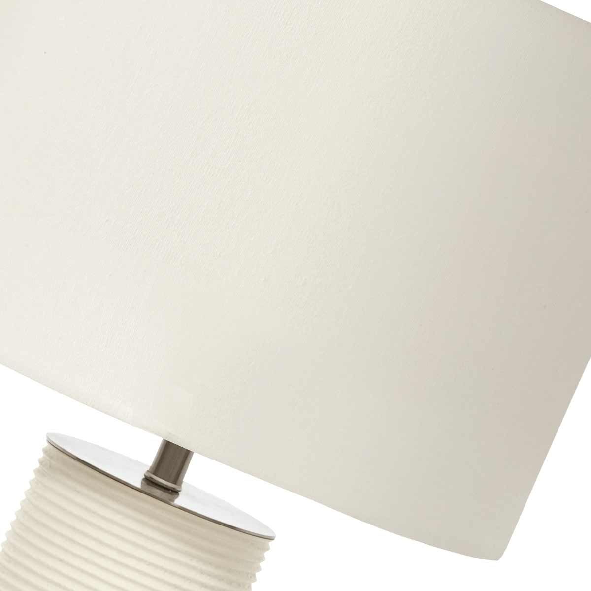 Ripple 1-Light Table Lamp - White - Comet Lighting