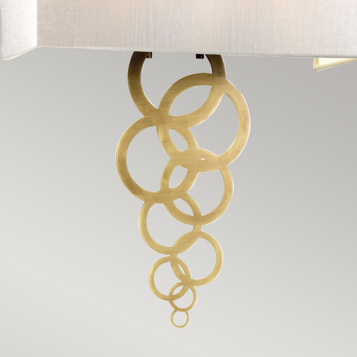 Rosa Large 2 Light Wall Light - Aged Brass - Comet Lighting