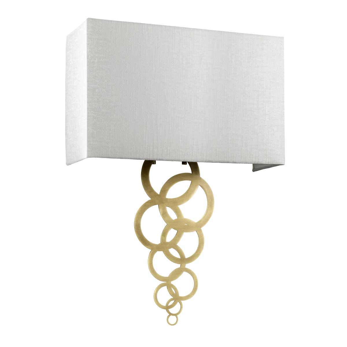 Rosa Large 2 Light Wall Light - Aged Brass - Comet Lighting